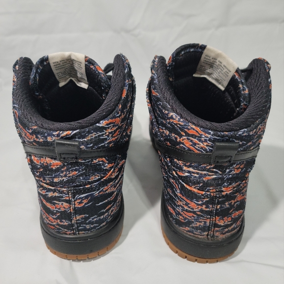 Nike Dunk High Supreme Black Sail, Tiger Camo, size 12 BN Kith - Picture 4 of 14